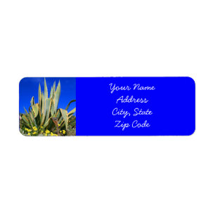 Etiquetas de endereço da planta da agave