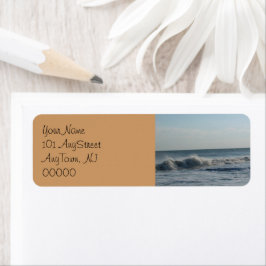 Etiquetas de Endereço de Areia de Praia