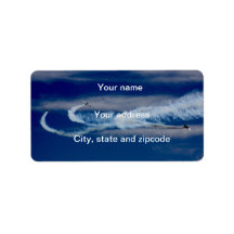 Etiquetas de endereço de aviões de guerra