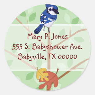 Etiquetas de Endereço de Blue Jay Woodland