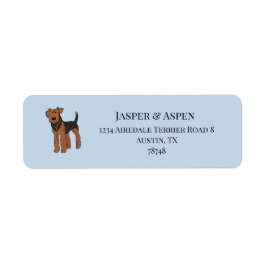 Etiquetas de Endereço de Cão Airedale Terrier