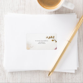 Etiquetas de Endereço de Casamento