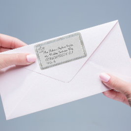 Etiquetas de Endereço de Casamento de Silver Bells