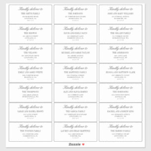 Etiquetas de Endereço de Convidado de Casamento Br