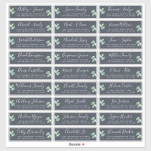 Etiquetas de Endereço de Convidado de Casamento P