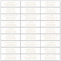 Etiquetas de endereço de convidado de casamento pe