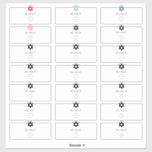 Etiquetas de Endereço de Convidado, Estrela de Co