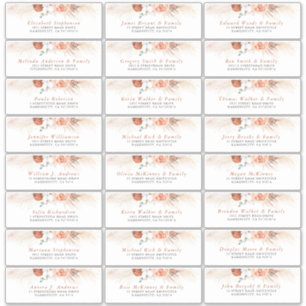 Etiquetas de Endereço de Convidado Individual da T