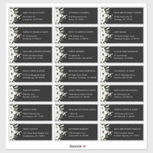 Etiquetas de Endereço de Convidado para Casamento 