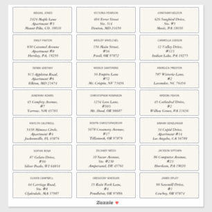 Etiquetas de Endereço de Convidado para Daisy Wedd