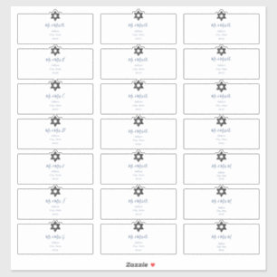 Etiquetas de Endereço de Convidado Transparentes, 