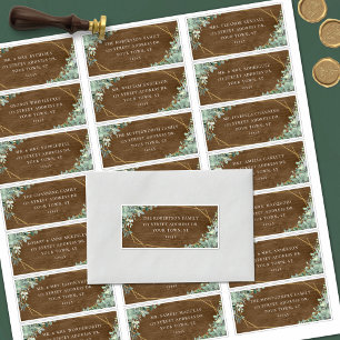 Etiquetas de Endereço de Convidados de Casamento R