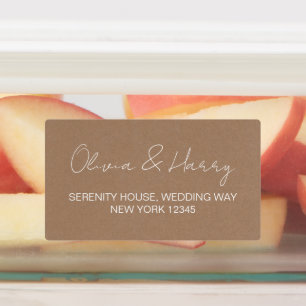 Etiquetas de Endereço de Devolução à Prova de Água