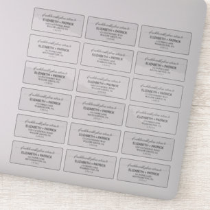 Etiquetas de Endereço de Devolução de Caligrafi