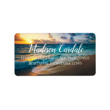 Etiquetas de Endereço de Devolução de Casamento do