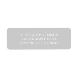 Etiquetas de endereço de devolução de convite para