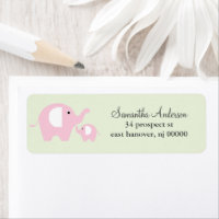 Etiquetas de Endereço de Devolução de Elefante par
