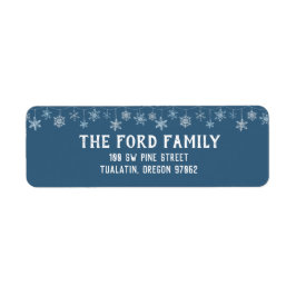 Etiquetas de endereço de devolução de flocos de ne