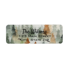 Etiquetas de Endereço de Devolução de Floresta Mis