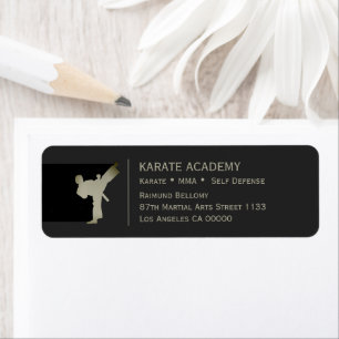 Etiquetas de Endereço de Devolução de Karate