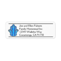 Etiquetas de Endereço de Devolução de ornamentado