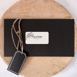 Etiquetas de Endereço de Devolução do Modern Boho 