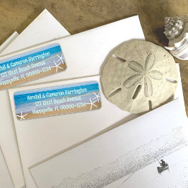 Etiquetas de Endereço de Devolução Estrela-do-Mar 