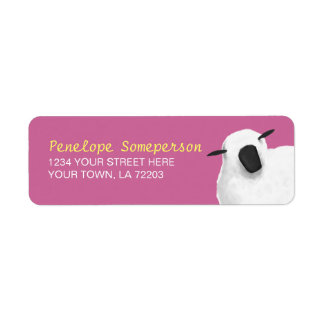 Etiquetas de endereço de devolução Fluffy Sheep