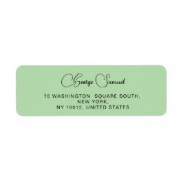 Etiquetas de endereço de devolução personalizada m