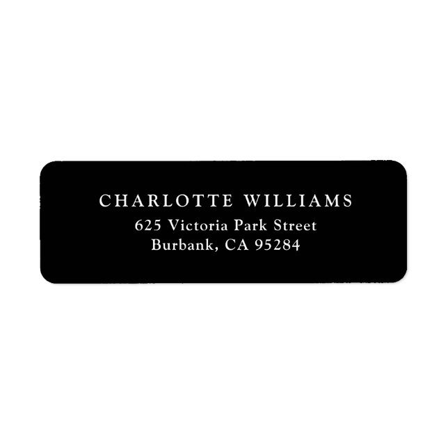 Etiquetas de Endereço de Devolução Personalizadas  (Frente)