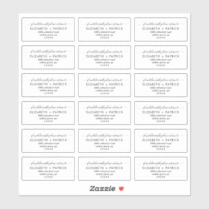 Etiquetas de Endereço de Devolução Transparente