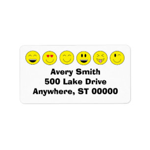 Etiquetas de endereço de Emojis
