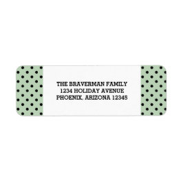 Etiquetas de Endereço de Feriado de Bolinhas do Mi