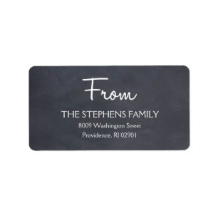 Etiquetas de Endereço de Feriado de Exame de Chalk