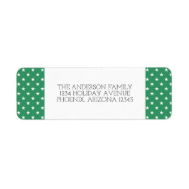 Etiquetas de Endereço de Festas Festivas Verdes
