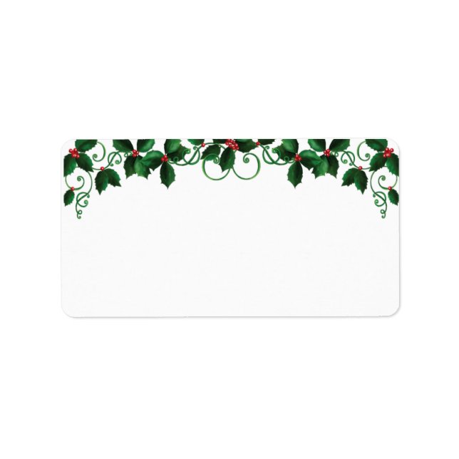 Etiquetas de endereço de Natal (Frente)