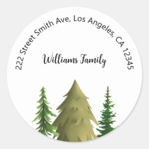 Etiquetas de endereço de Natal