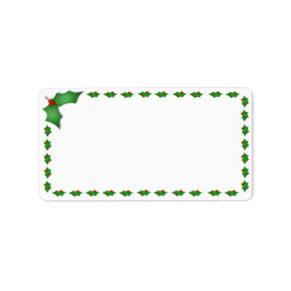 Etiquetas de endereço de Natal