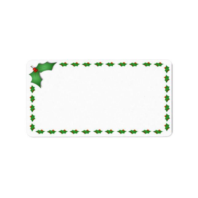 Etiquetas de endereço de Natal (Frente)