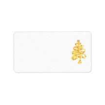 Etiquetas de Endereço de Natal arte e design