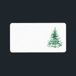 Etiquetas de endereço de Natal CHRISTMAS TREE<br><div class="desc">Design de Árvore de Natal com etiquetas de endereço de Natal</div>