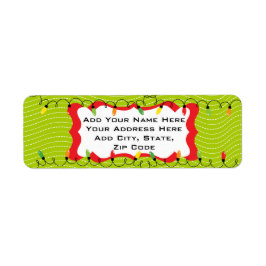 Etiquetas de endereço de Natal para as Luzes de Br