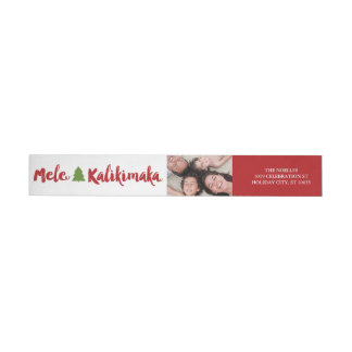 Etiquetas de Endereço de Natal para Mele Kalikimak