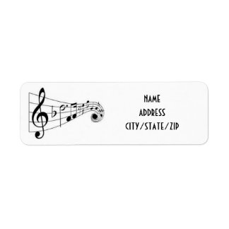 ETIQUETAS DE ENDEREÇO DE NOTAS MUSICAIS