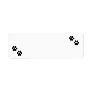 Etiquetas de endereço de "Pawprints"