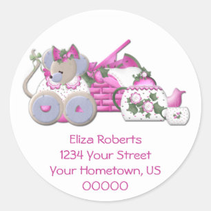 Etiquetas de Endereço de Picnic do Rato