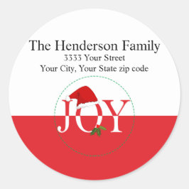 Etiquetas de Endereço de Regresso de Natal