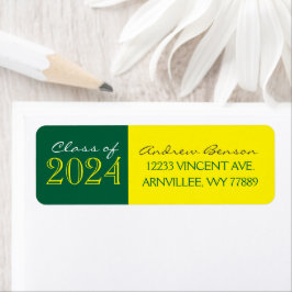 Etiquetas de Endereço de Regresso para Graduação A