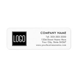 Etiquetas de Endereço de Retorno com Logotipo Empr