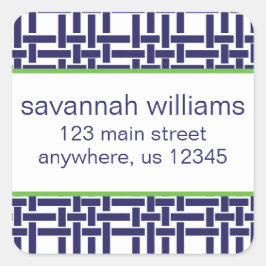 Etiquetas de endereço de retorno de bambu e Grosgr